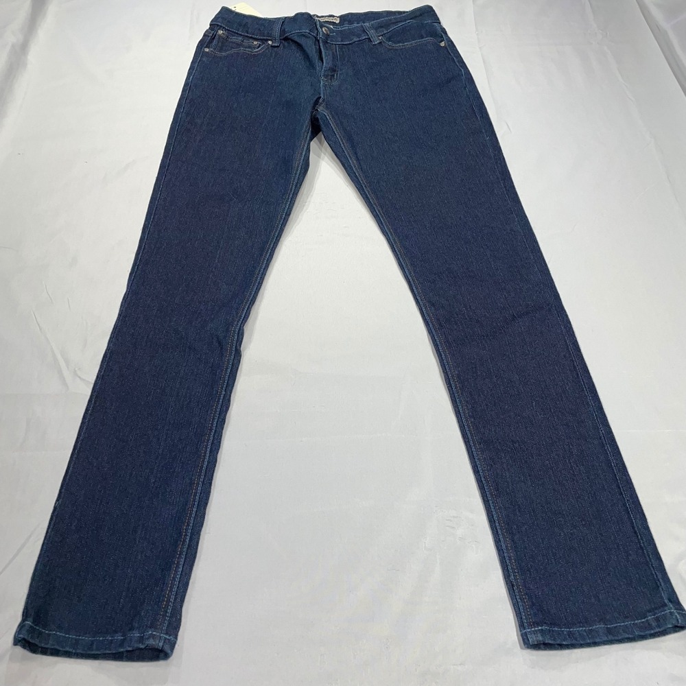 Loyal Link Dark Wash Straight Leg Jeans Size 13/14 Embroidered Back Pockets NWT‎